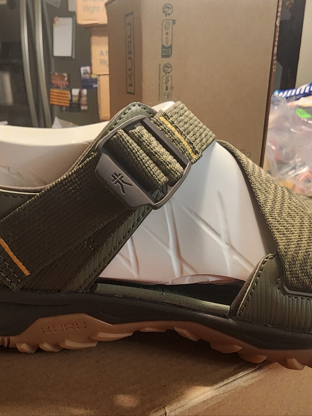 KURU Current Men's Olive Green and Tan Outdoor Sandals Size 11